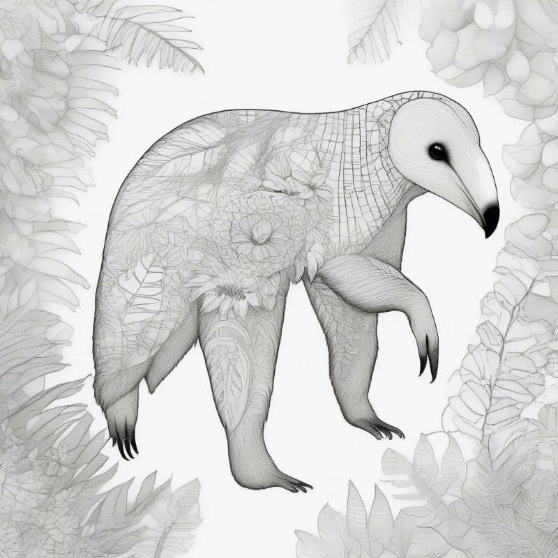 Anteaters Coloring Pages: A Fun and Relaxing Creative Escape