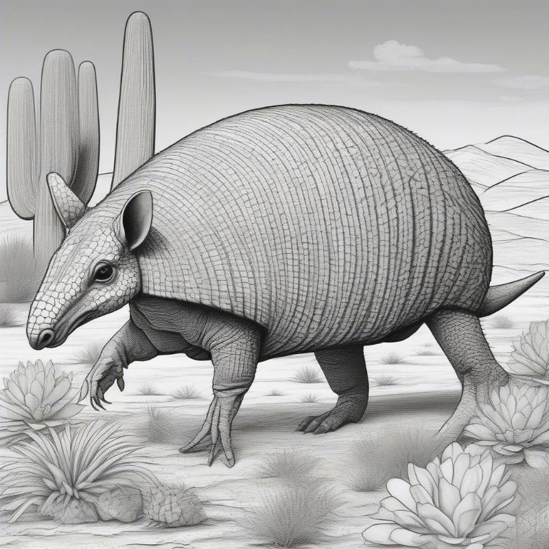 Discover the Joy of Armadillo Coloring Pages: A Creative Escape