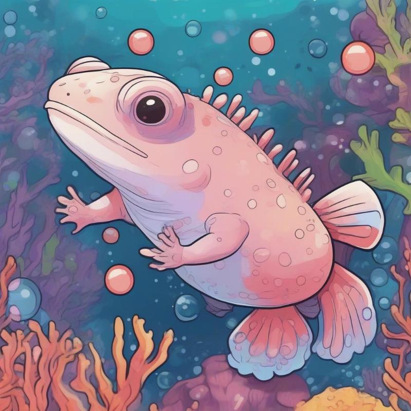 Axolotl Coloring Pages: Dive into the Whimsical World of These Adorable Amphibians