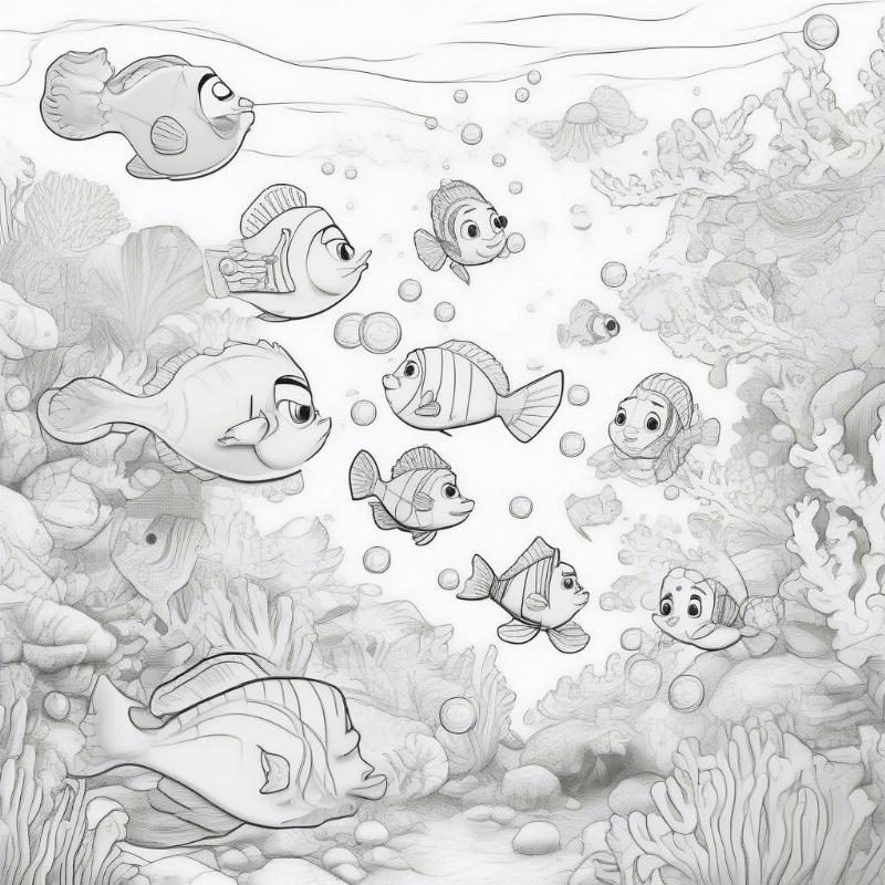 Bubble Guppies Underwater Adventure Coloring Page