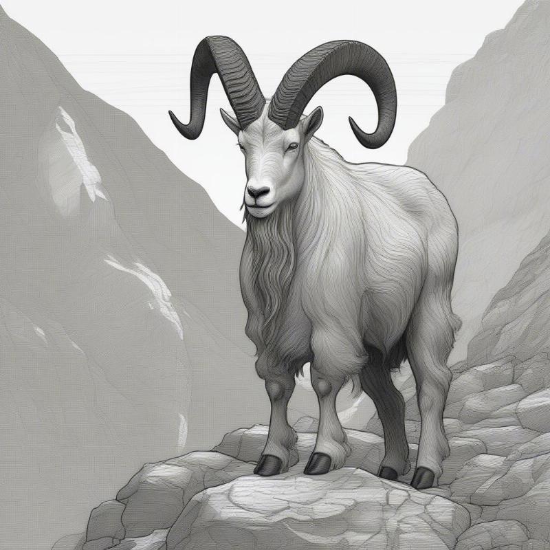 Capricorn Coloring Page: Unleash Your Inner Goat