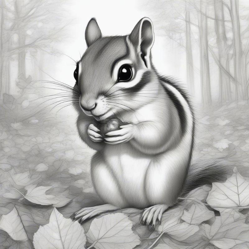 Fun and Relaxing Chipmunk Coloring Pages for All Ages