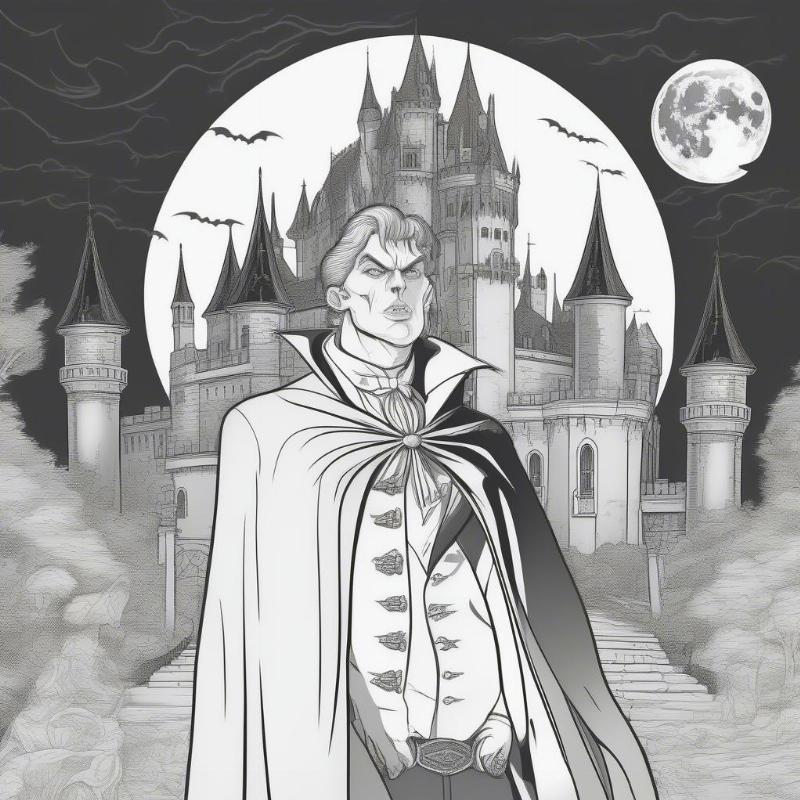 Vampire Coloring Pages: Unleash Your Inner Darkness