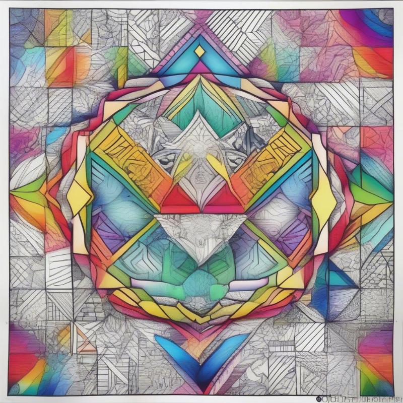 Colorful Geometric Doodle Art Examples