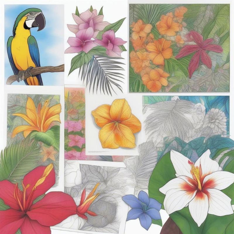 Creative Uses for Tropical Flower Coloring Pages