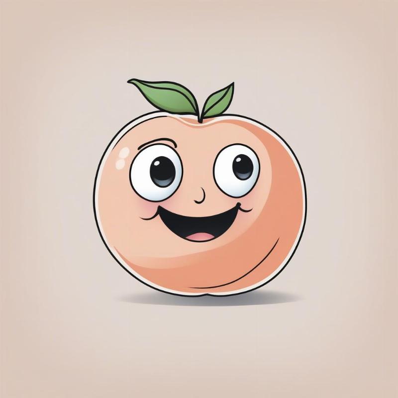 Peach with Face Coloring Pages: A Sweet and Creative Treat