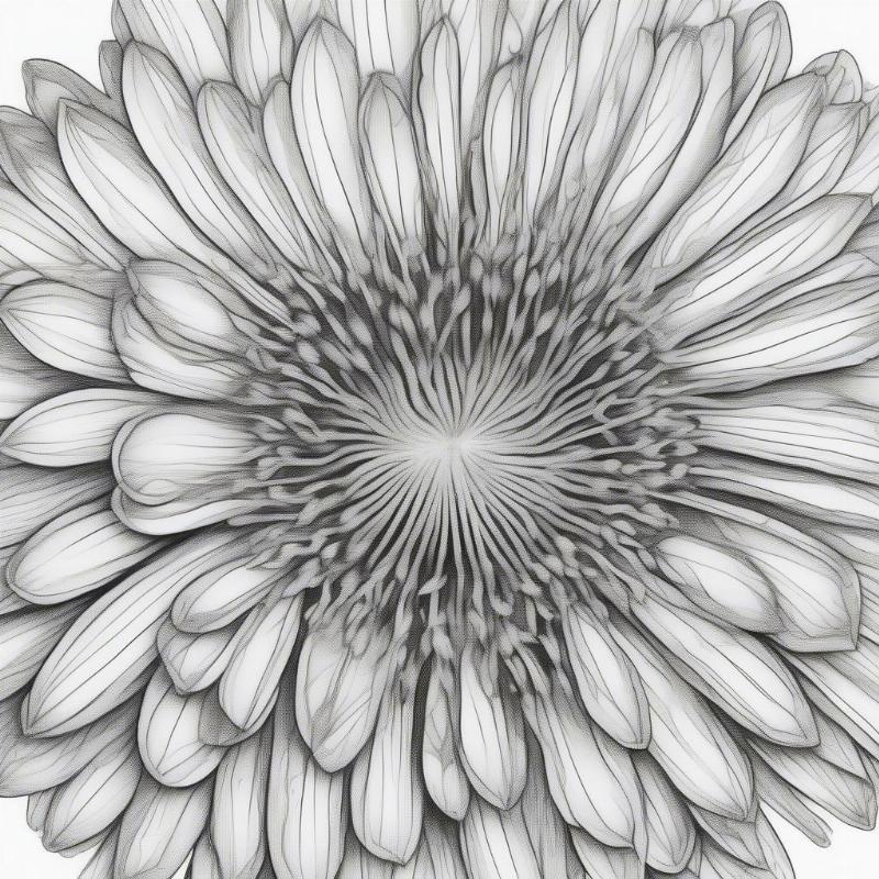 Dandelion Blossom Coloring Page