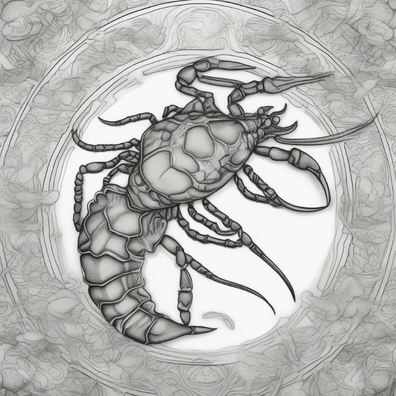 Detailed Scorpio Coloring Page