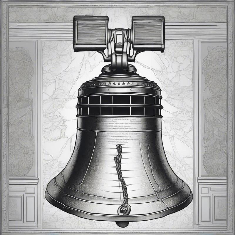 Fourth of July Coloring Page Liberty Bell