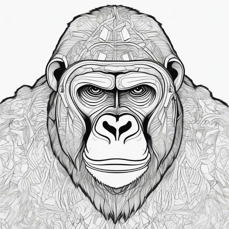 Unleash Your Inner Artist with Gorillas Coloring Pages