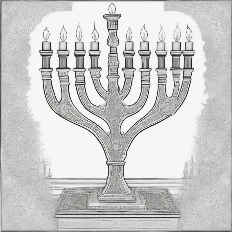 Hanukkah Coloring Pages: A Festive Celebration of Lights