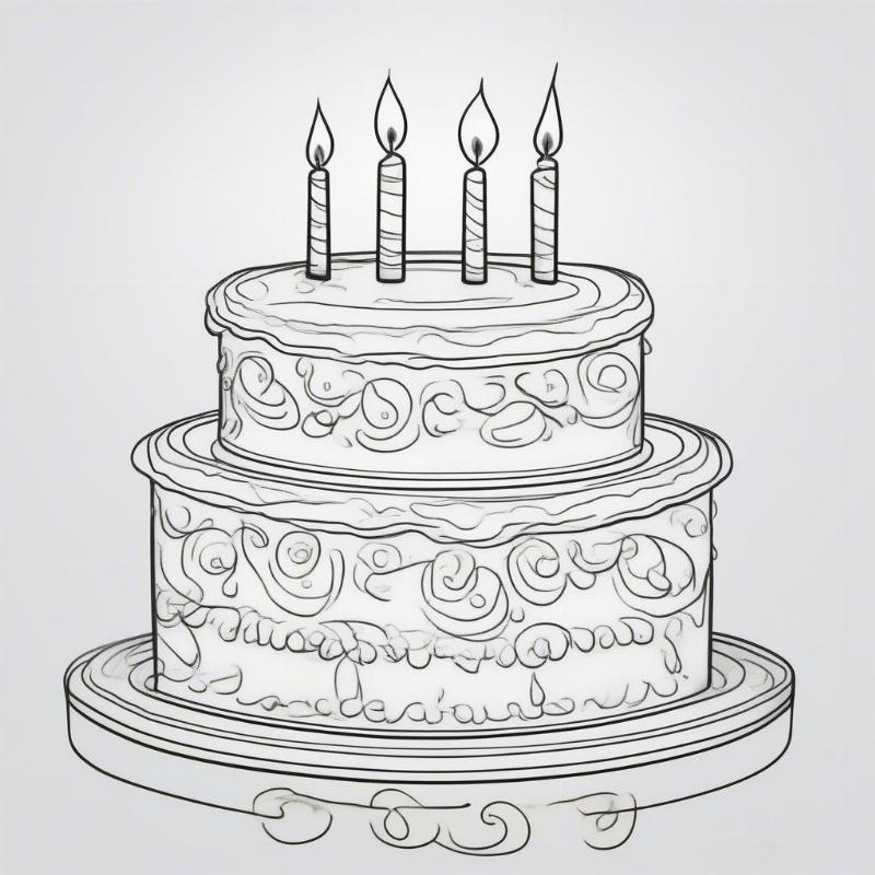 Happy Birthday Coloring Page: A Festive Celebration of Color