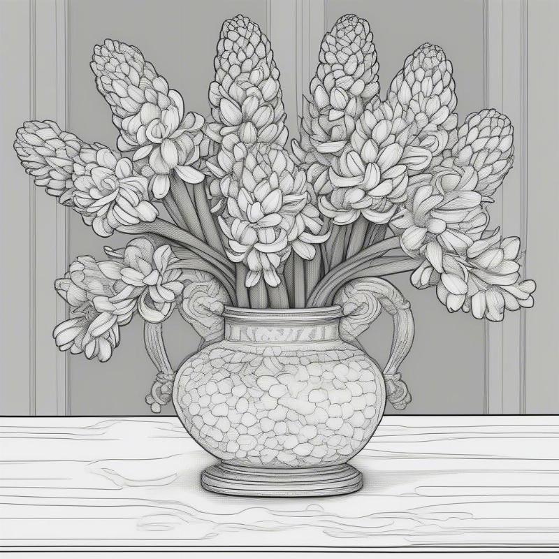 Hyacinth Bouquet Coloring Page