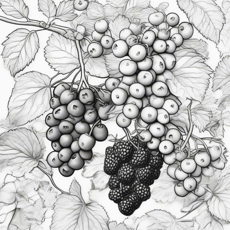 Berries Coloring Pages: A Sweet Treat for Your Creativity