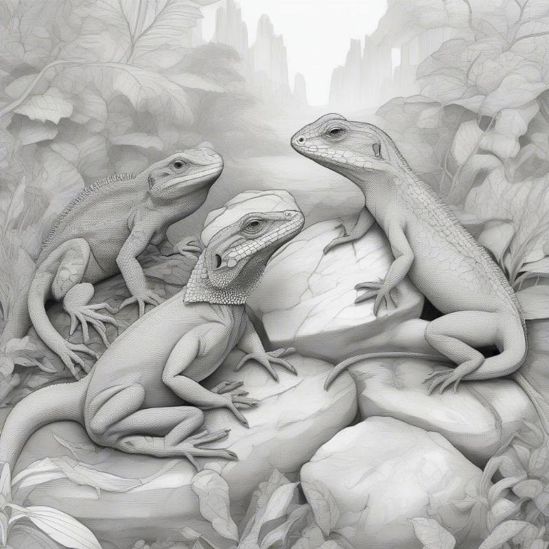 Discover the Magic of Lizards Coloring Pages: A Creative Escape