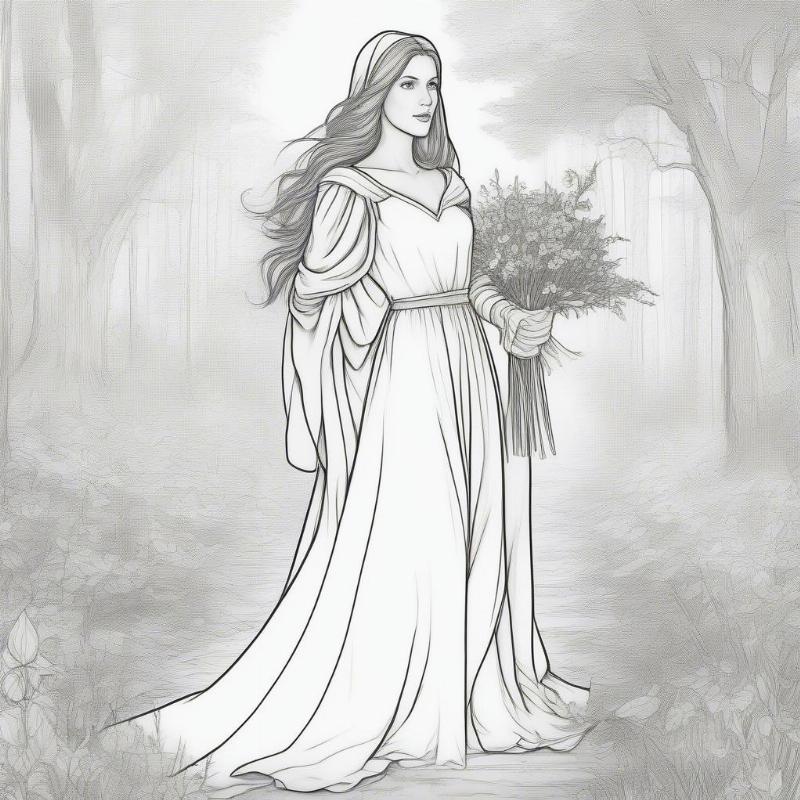 Maid Marian Coloring Page