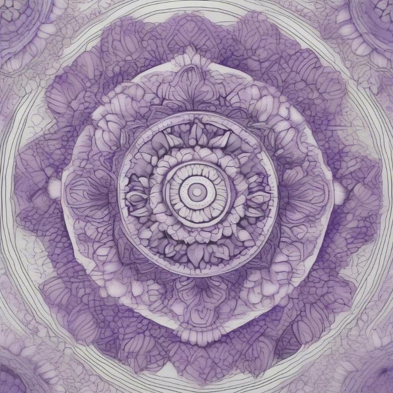 Mandala Lilac Coloring Page