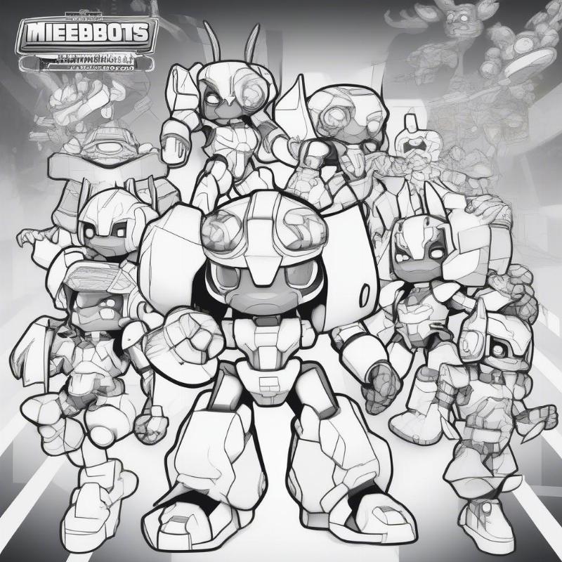 Medabots Rubberobo Gang Coloring Page