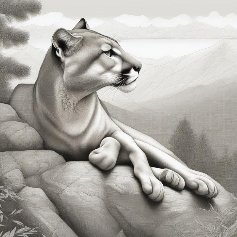 Mountain Lions Coloring Pages: Unleash Your Creativity in the Wild