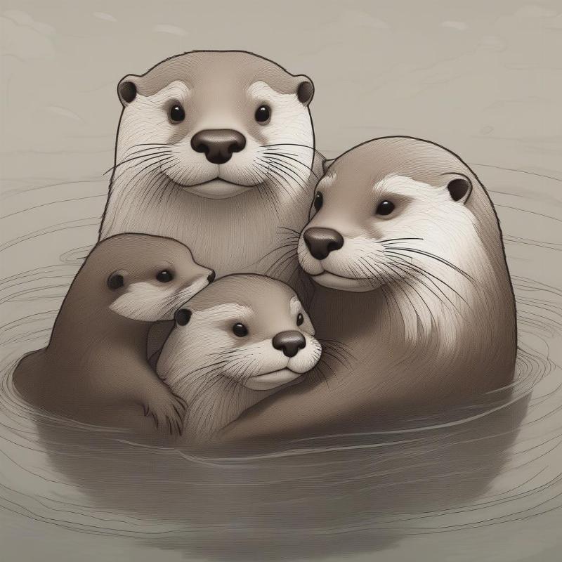 Otters Coloring Pages: Dive into a World of Creativity and Relaxation