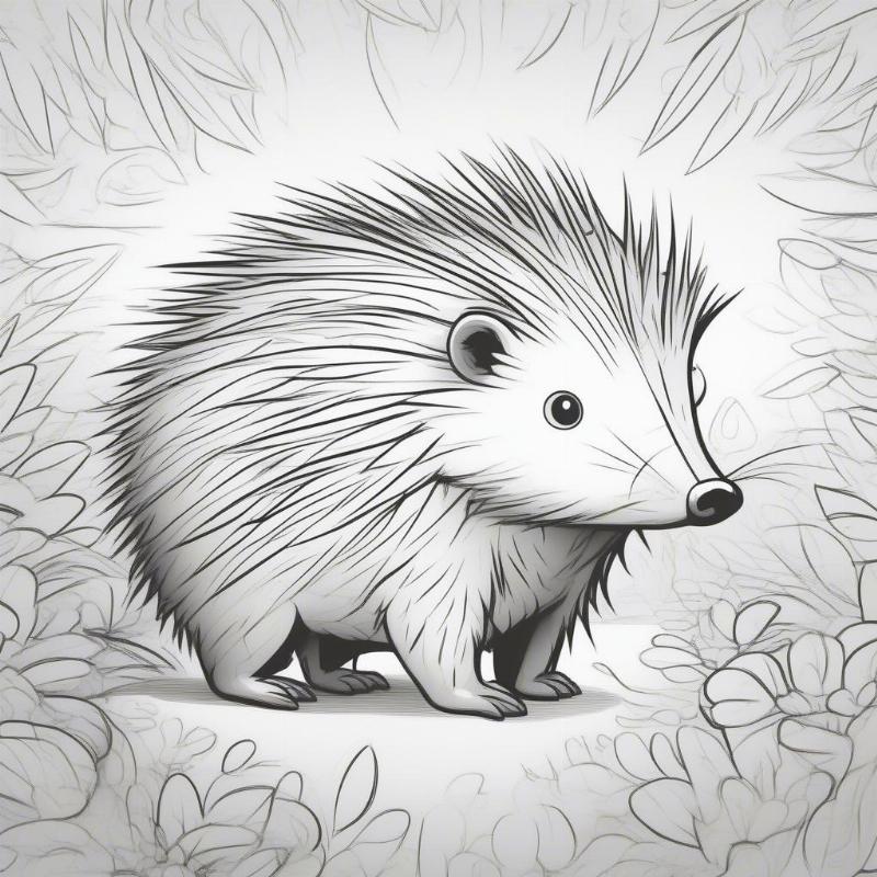 Porcupine Coloring Pages: A Perfect Blend of Creativity and Relaxation