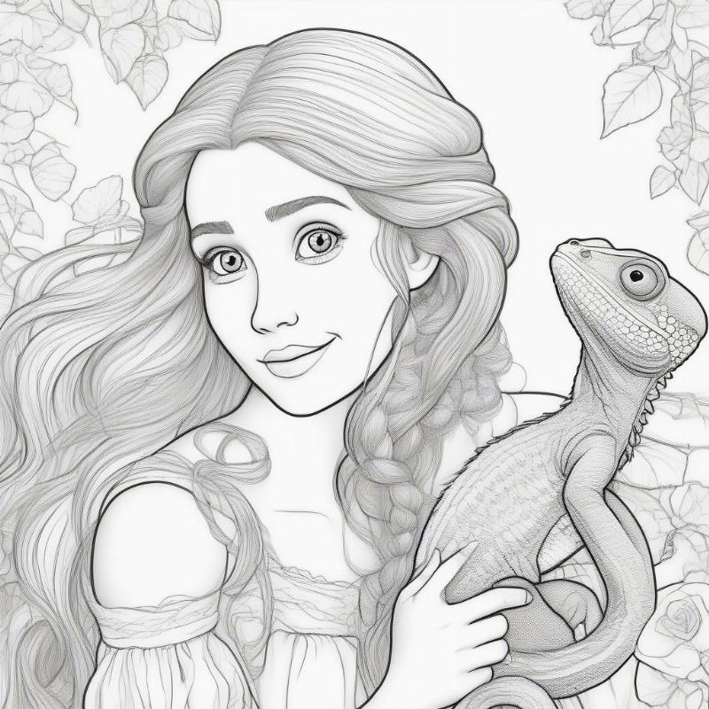 Rapunzel Coloring Pages: Unleash Your Inner Artist