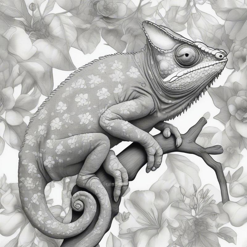 Chameleons Coloring Pages: A World of Colorful Creativity