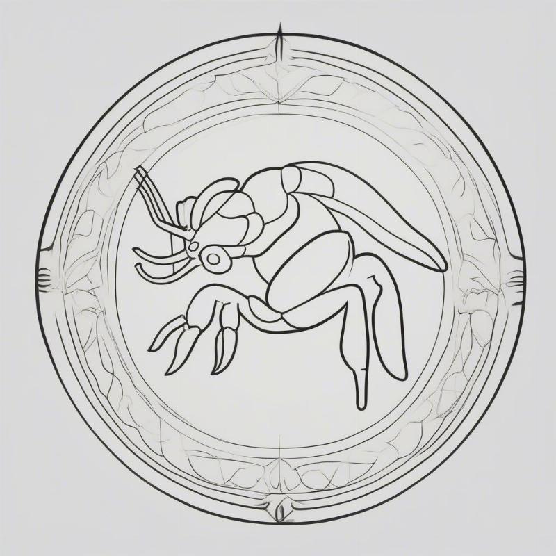 Scorpio Zodiac Coloring Pages