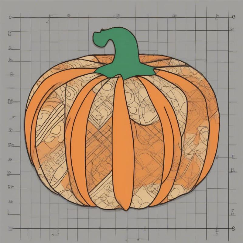 Simple Pumpkin Outline Coloring Page for Kids