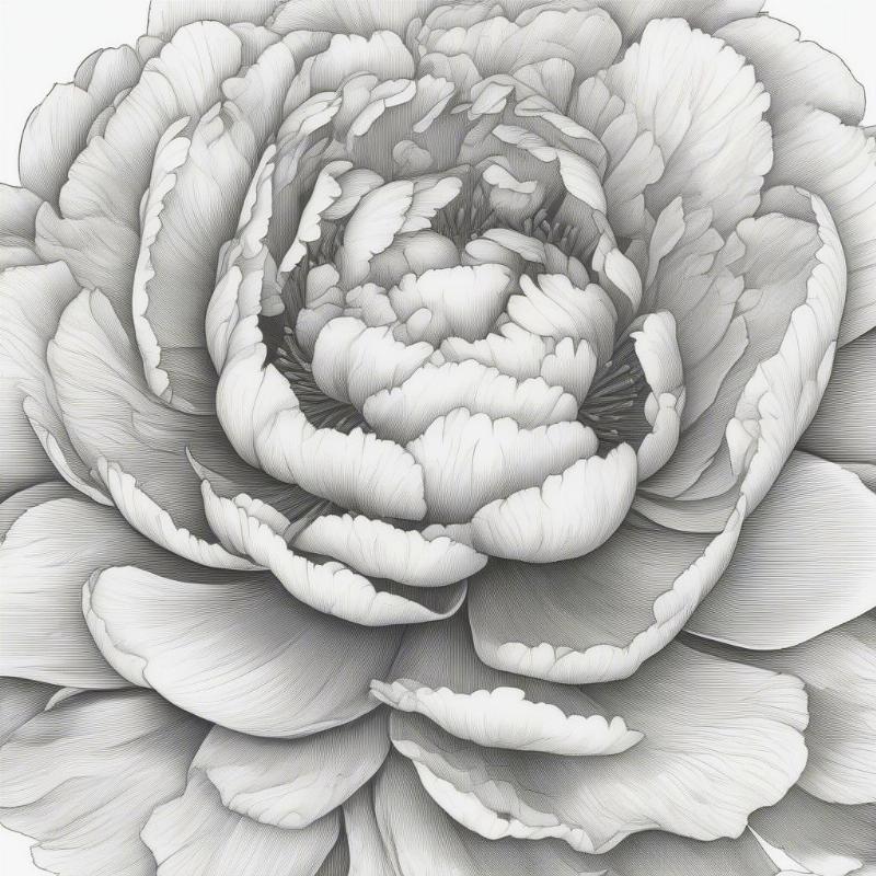 Beautiful Peonies Coloring Pages: Free Printables