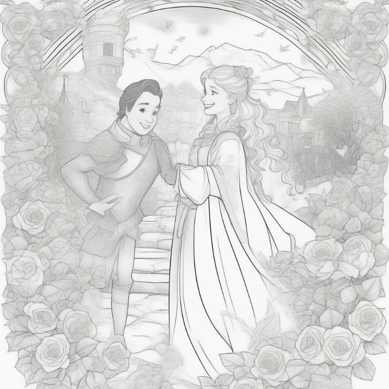 The Snow Queen Coloring Page