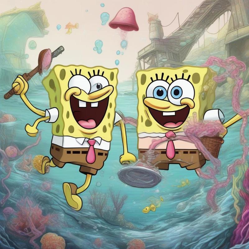 Spongebob Squarepants Coloring Page: Dive into a World of Underwater Fun!