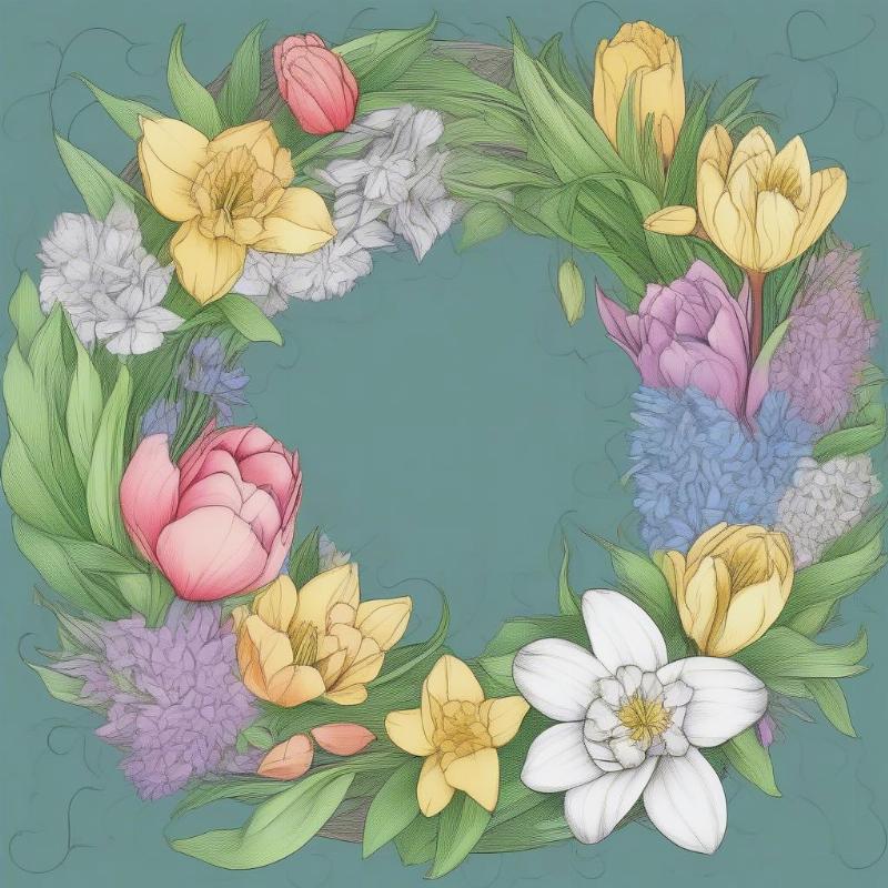 Flower Wreaths Coloring Pages: Unleash Your Inner Artist