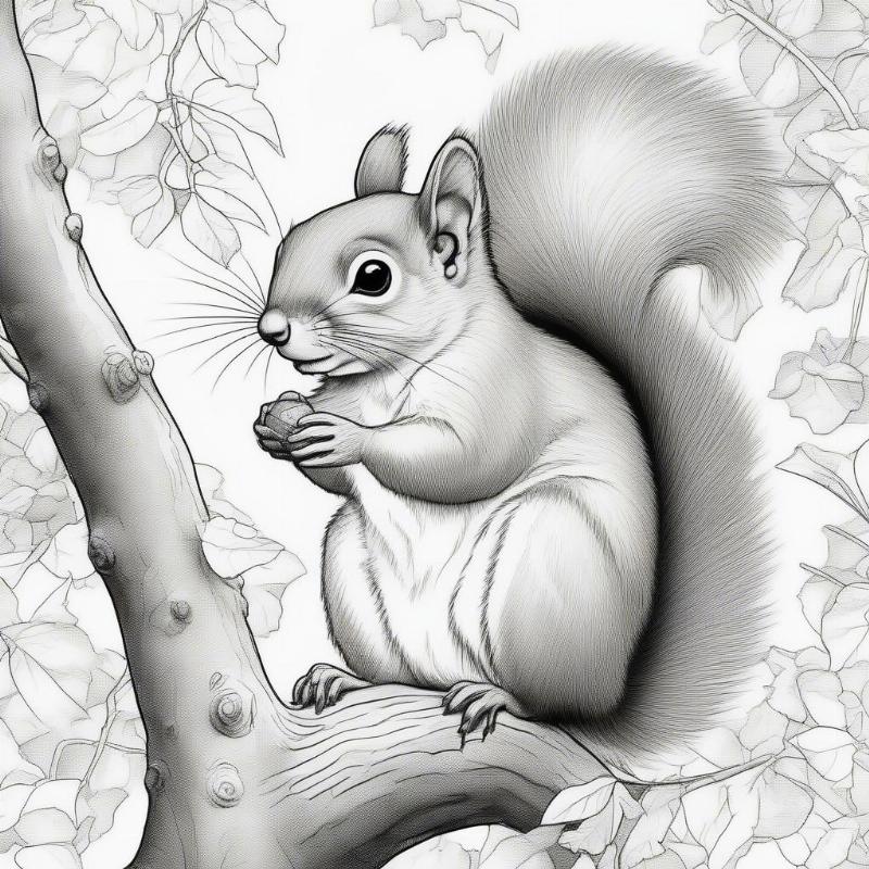 Squirrel Nutkin Coloring Page