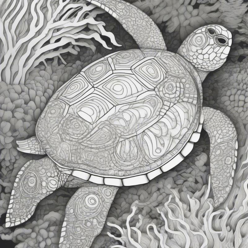 Dive into Creativity with Turtles Coloring Pages