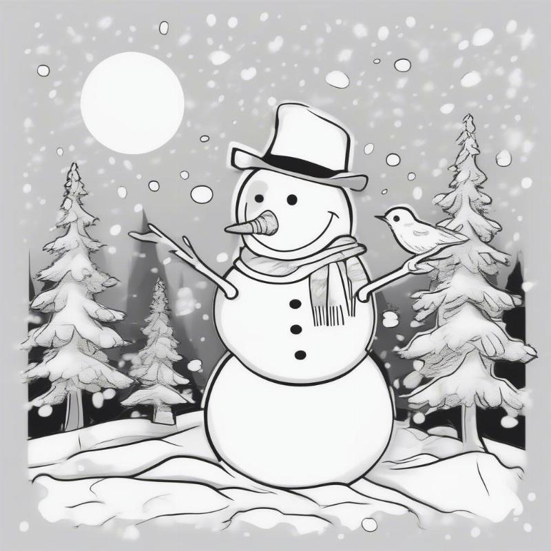 Winter Theme Coloring Pages: A Cozy Creative Escape