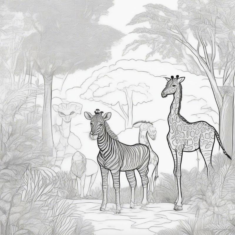 Zoo Coloring Pages: Exciting Adventures in Creativity